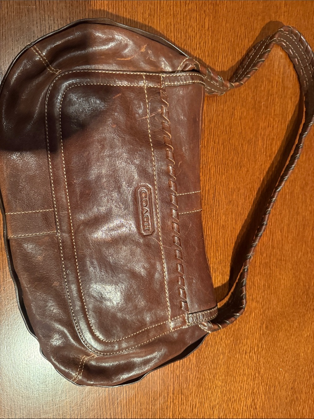 Vintage Coach 11226 Horsebit Ergo Shoulder Bag and Satin Coach Brand Lining - Picture 5 of 8